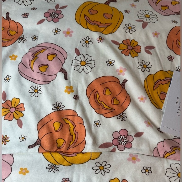 Charming Pumpkin and Floral Girls sleepwear, Size 10/12 NWT - Picture 8 of 8